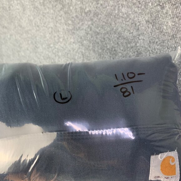 Carhartt Hoodie Mens Large Blue Original‎ Fit Fleece Sweatshirt Work Wear - Picture 14 of 14